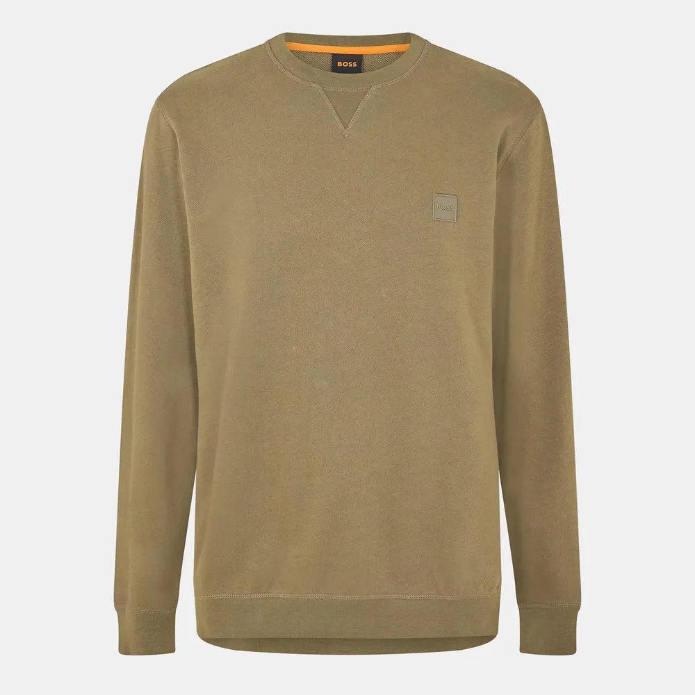 Boss Mens BOSS ORANGE Long Sleeve Premium Cotton Sweatshirt (Westart Crew Neck)