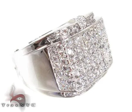 RINA - For Him FACTORY Hip Hop Premiere Ring 2 10734 in White Gold / 8 – Ring