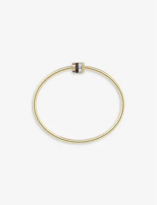 BOUCHERON Quatre Classique 18ct yellow-, white- brown and rose-gold and 0.11ct brilliant-cut bracelet - 17CM detail 3