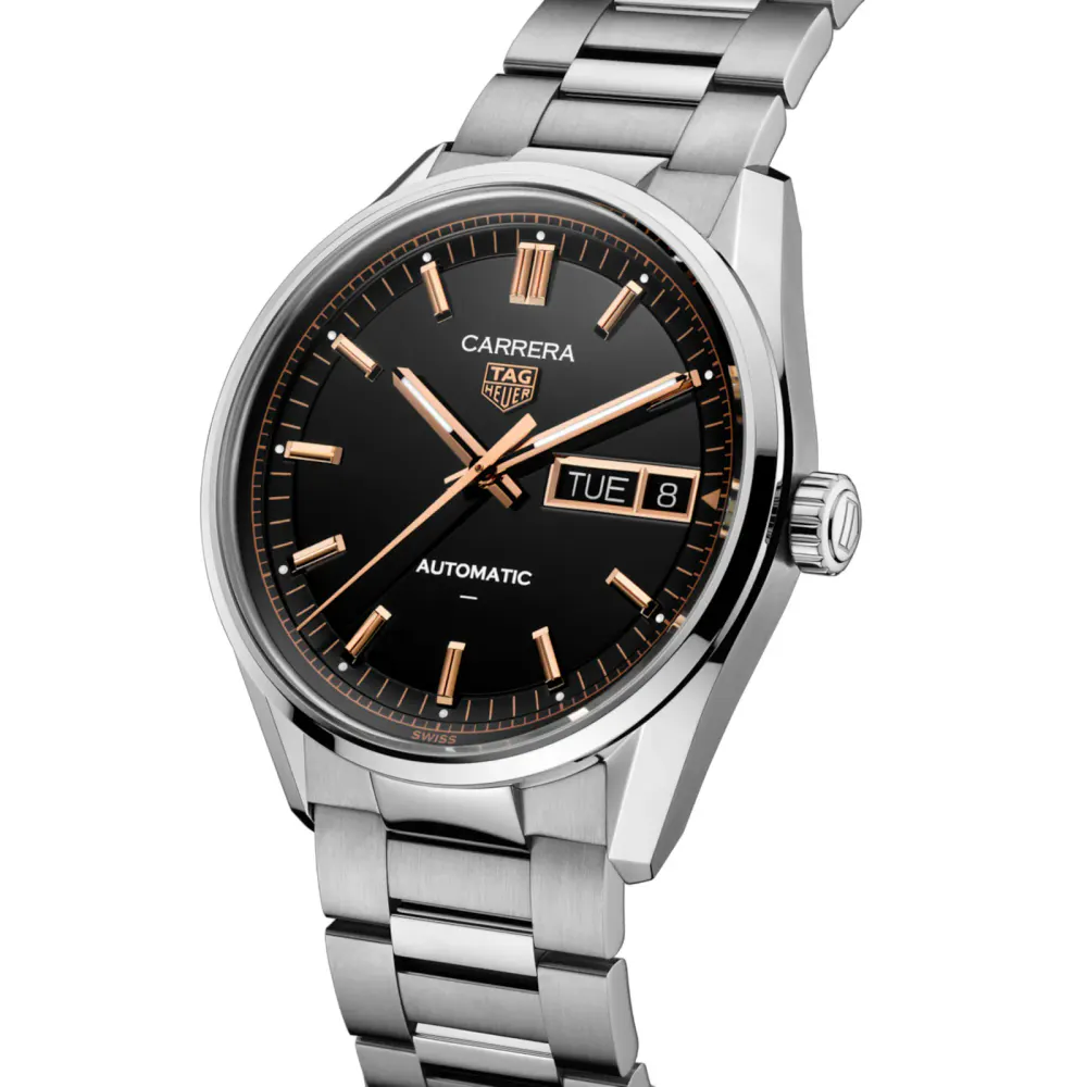 TAG Heuer Carrera Day-Date 41mm Mens Watch Black in Black, additional product view 2