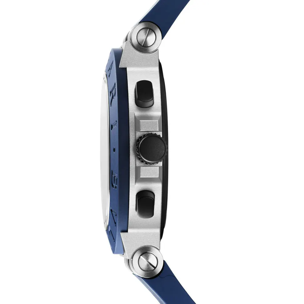 Bvlgari Aluminium Limited Edition 40mm Mens Watch Blue in Blue, additional product view 3