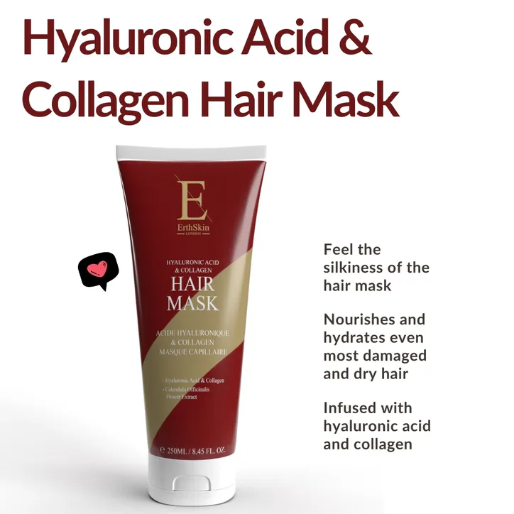 Erth Skin London Hyaluronic Acid & Collagen Hair Mask 250ml detail 2