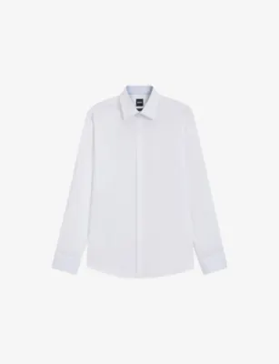 BOSS Long-Sleeved Stretch-Cotton Shirt