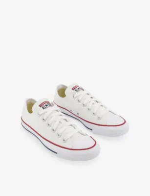 CONVERSE All Star Chuck Taylor Low Canvas Trainers - EUR 42 / 8 UK MEN in WHITE CANVAS, additional product view 3