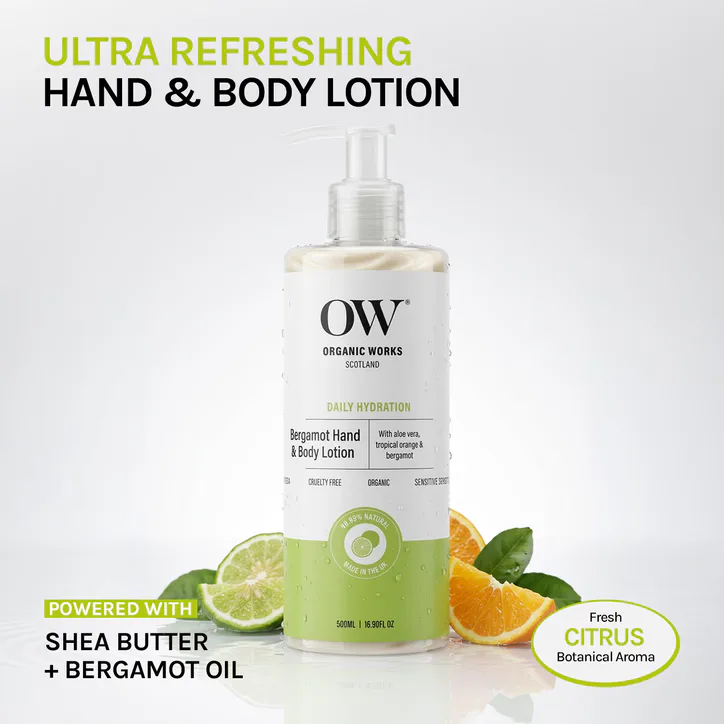 Organic Works Bergamot Hand and Body Lotion 500ml detail 3