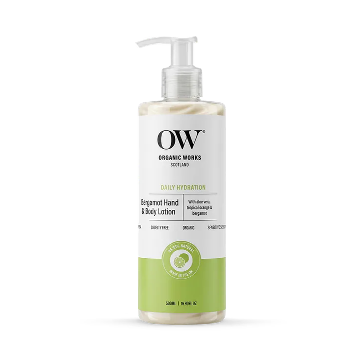 Organic Works Bergamot Hand and Body Lotion 500ml