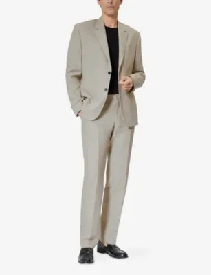 THE KOOPLES Single-Breasted Side-Pocket Linen Blazer detail 2
