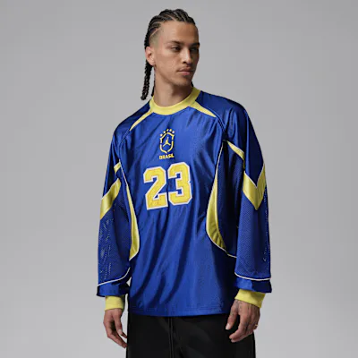 Jordan Men's Goalie Top - Old Royal/Yellow Pulse