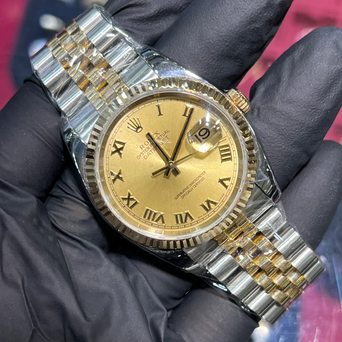 ANKUR - For Him WATCHES Rolex Datejust 36mm | Two Tone Yellow Gold | Champagne Roman Dial – Watch