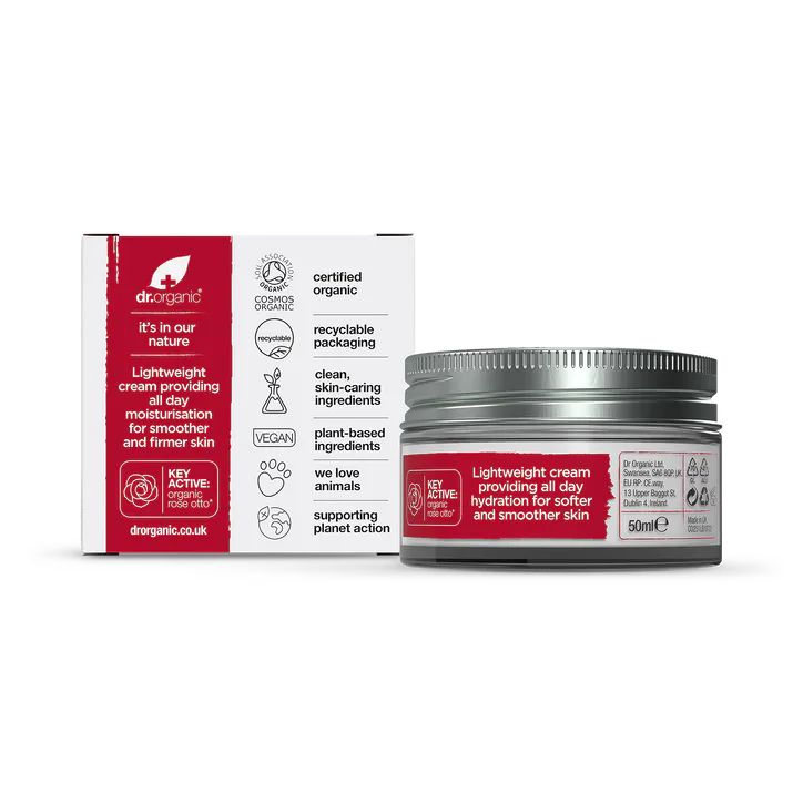 Dr Organic Rose Otto Day Cream 50ml detail 2