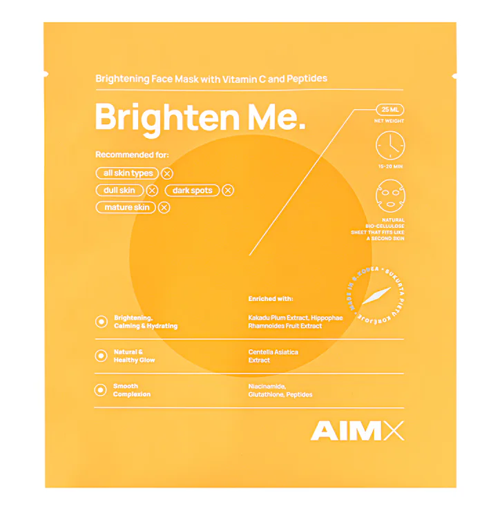 AIMX Sheet Mask With Vitamin C Brighten Me 25ml detail 2