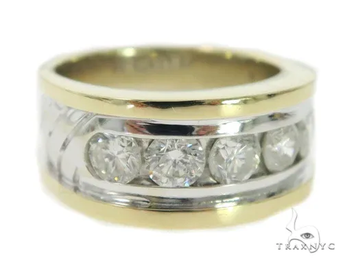 RINA - For Him FACTORY Mens Diamond Channel Ring 45568 in Rose Gold / 5 – Ring