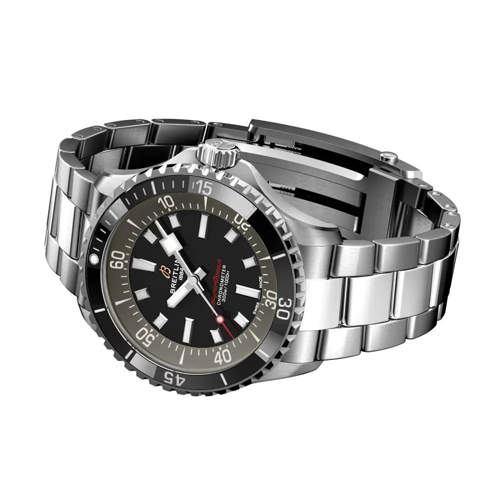 Breitling Superocean 42mm UK Edition Mens Watch Grey Stainless Steel detail 3