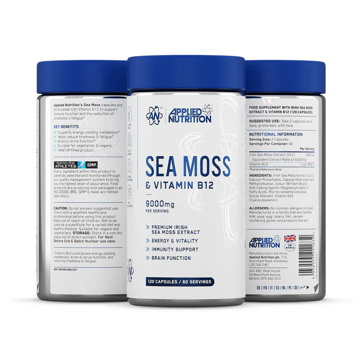 Applied Nutrition Sea Moss & Vitamin B12 Capsules 120 Capsules detail 2