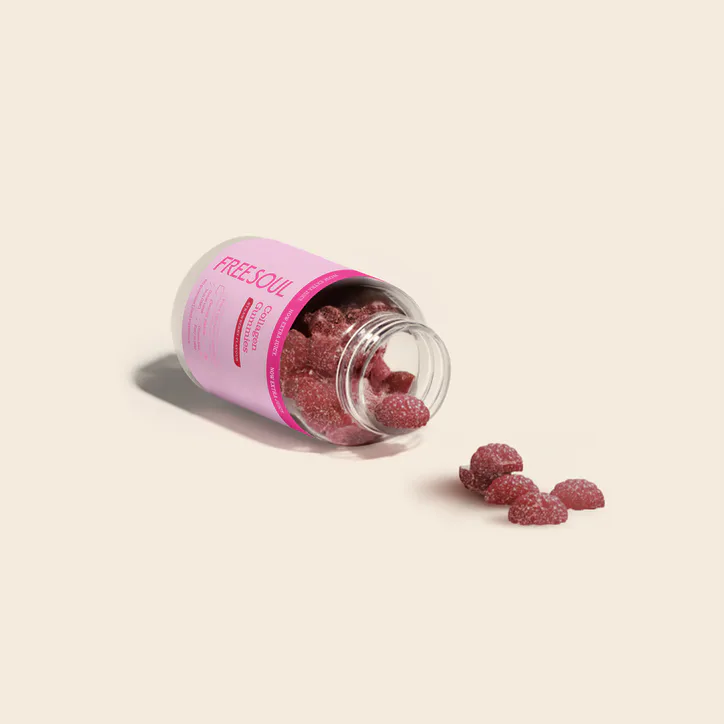Free Soul Collagen Gummies Strawberry 60 Gummies, additional product view 2