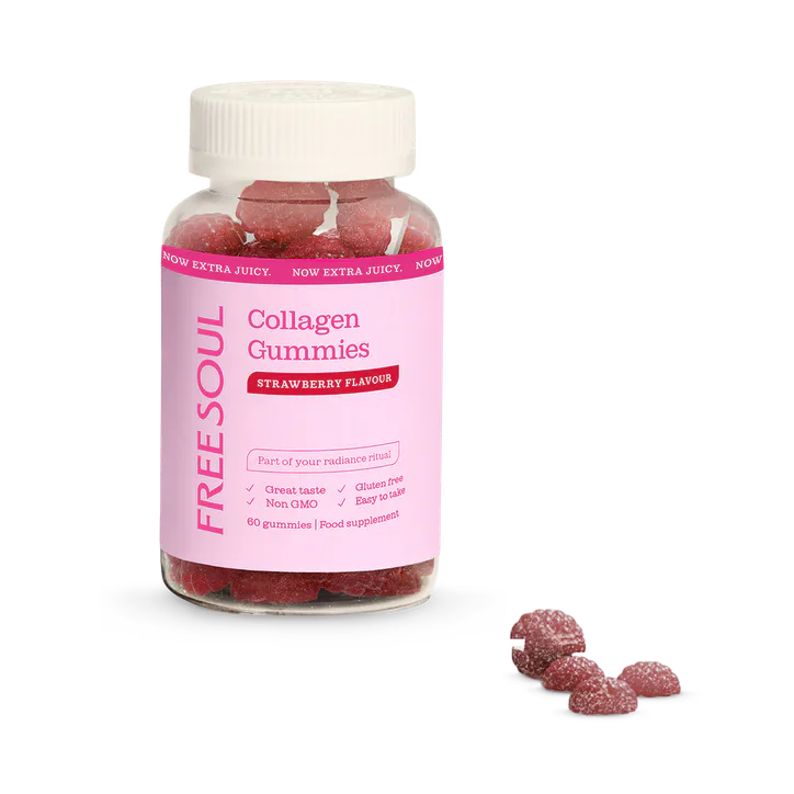 Free Soul Collagen Gummies Strawberry 60 Gummies, additional product view 3