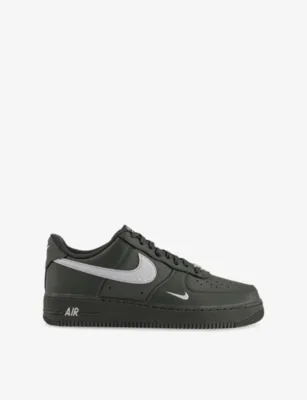 For Him Air Force 1 Leather Trainers - EUR 41 / 7 UK MEN in NEWSPRINT COLLEGE GR – Mens | Trainers | Lace up trainers