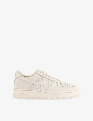 For Him Air Force 1 Leather Trainers - EUR 41 / 7 UK MEN in SANDDRIFT PALE IVORY – Mens | Trainers | Lace up trainers