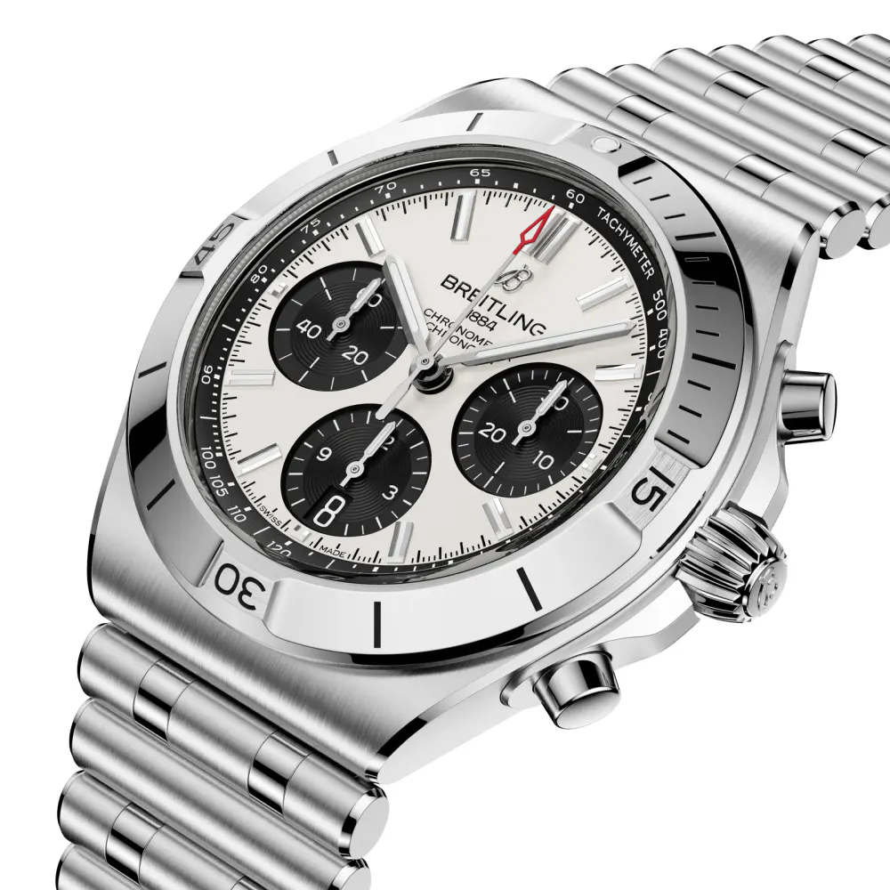 Breitling Chronomat B01 Chronograph 42mm Mens Watch White in White, additional product view 2