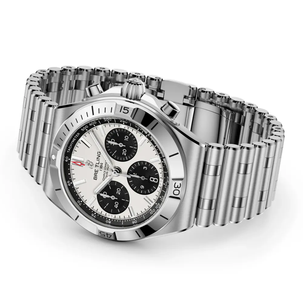Breitling Chronomat B01 Chronograph 42mm Mens Watch White in White, additional product view 3
