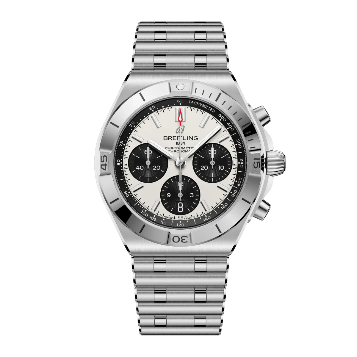 Breitling Chronomat B01 Chronograph 42mm Mens Watch White