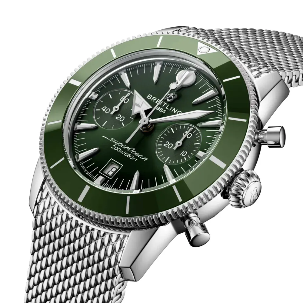 Breitling Superocean Heritage B01 Chronograph 42mm Mens Watch Green in Green, additional product view 3