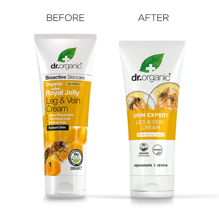 Dr Organic Royal Jelly Leg & Vein Cream 200ml, additional product view 3