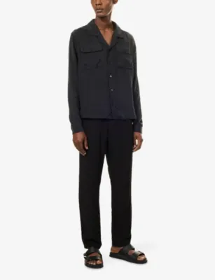 BELIER Cannes Flap-Pocket Cupro Shirt detail 2