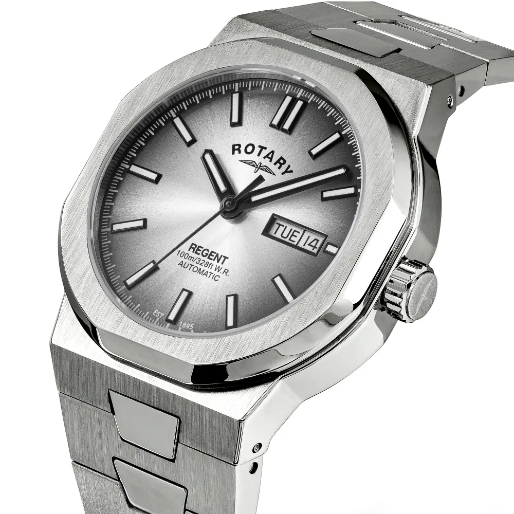 Rotary Regent 40mm Mens Watch Silver in Silver, additional product view 2