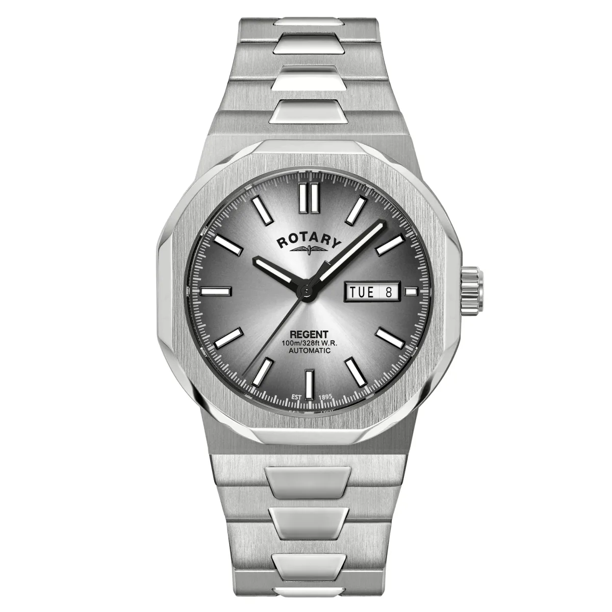 Rotary Regent 40mm Mens Watch Silver