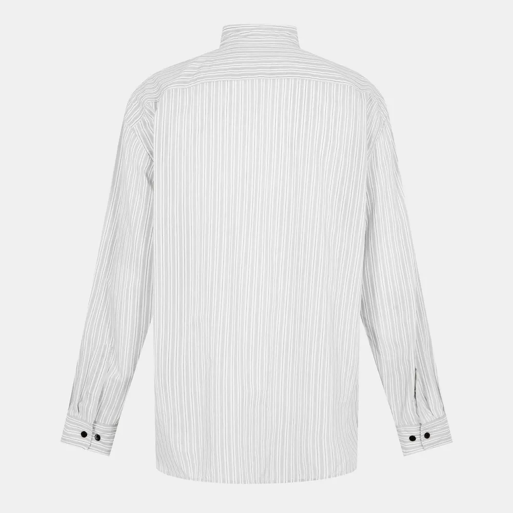 Dries Van Noten Croom Shirt in Light Grey, additional product view 2