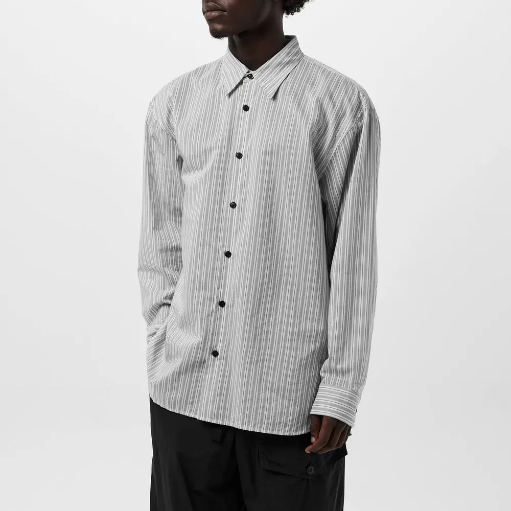 Dries Van Noten Croom Shirt in Light Grey, additional product view 3