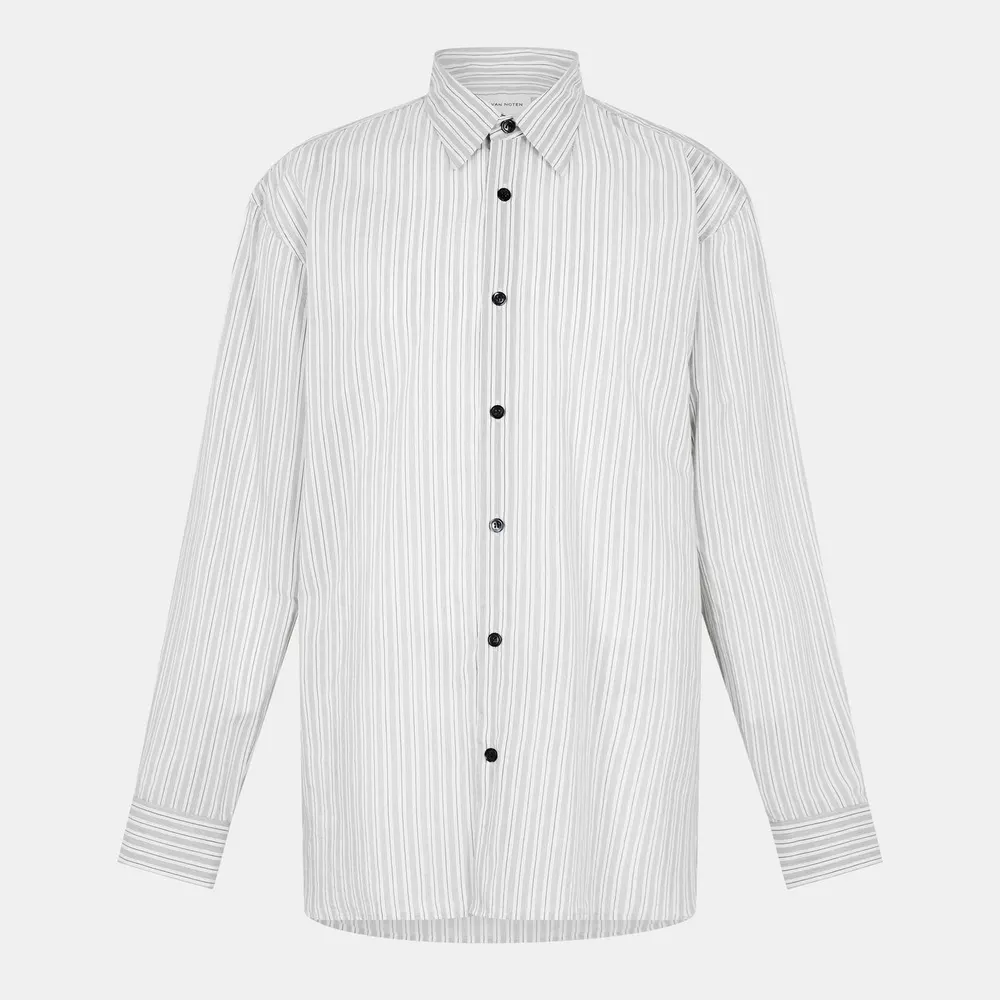 Dries Van Noten Croom Shirt in Light Grey – Clothing