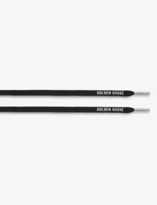 GOLDEN GOOSE Brand-Print Woven Laces - L detail 2