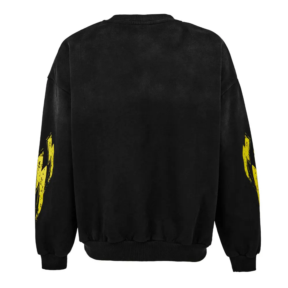 God Made Men's Origins Cotton Long Sleeve Relaxed Fit Crew Sweatshirt detail 2