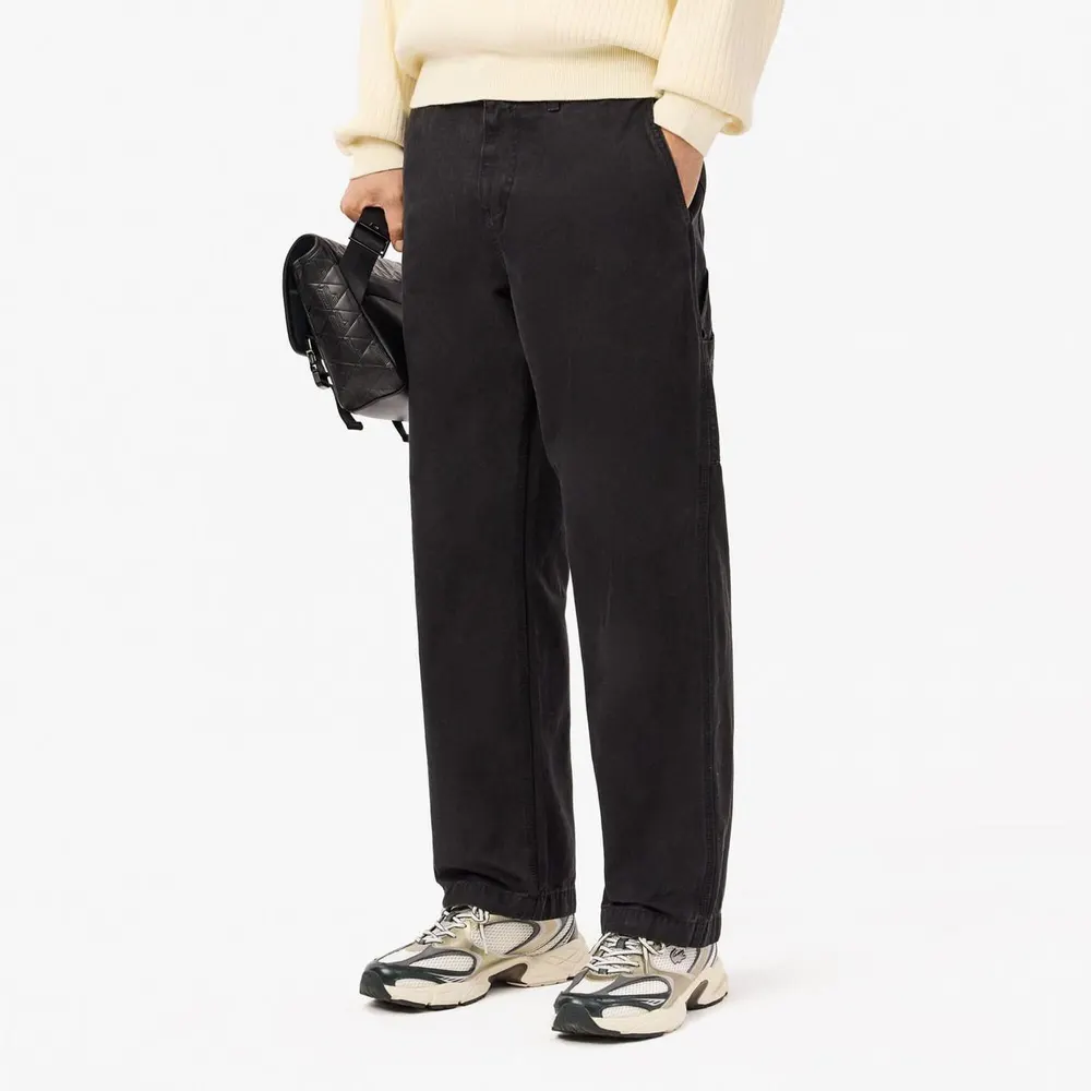 Lacoste Straight Fit Cotton Canvas Carpenter Pants