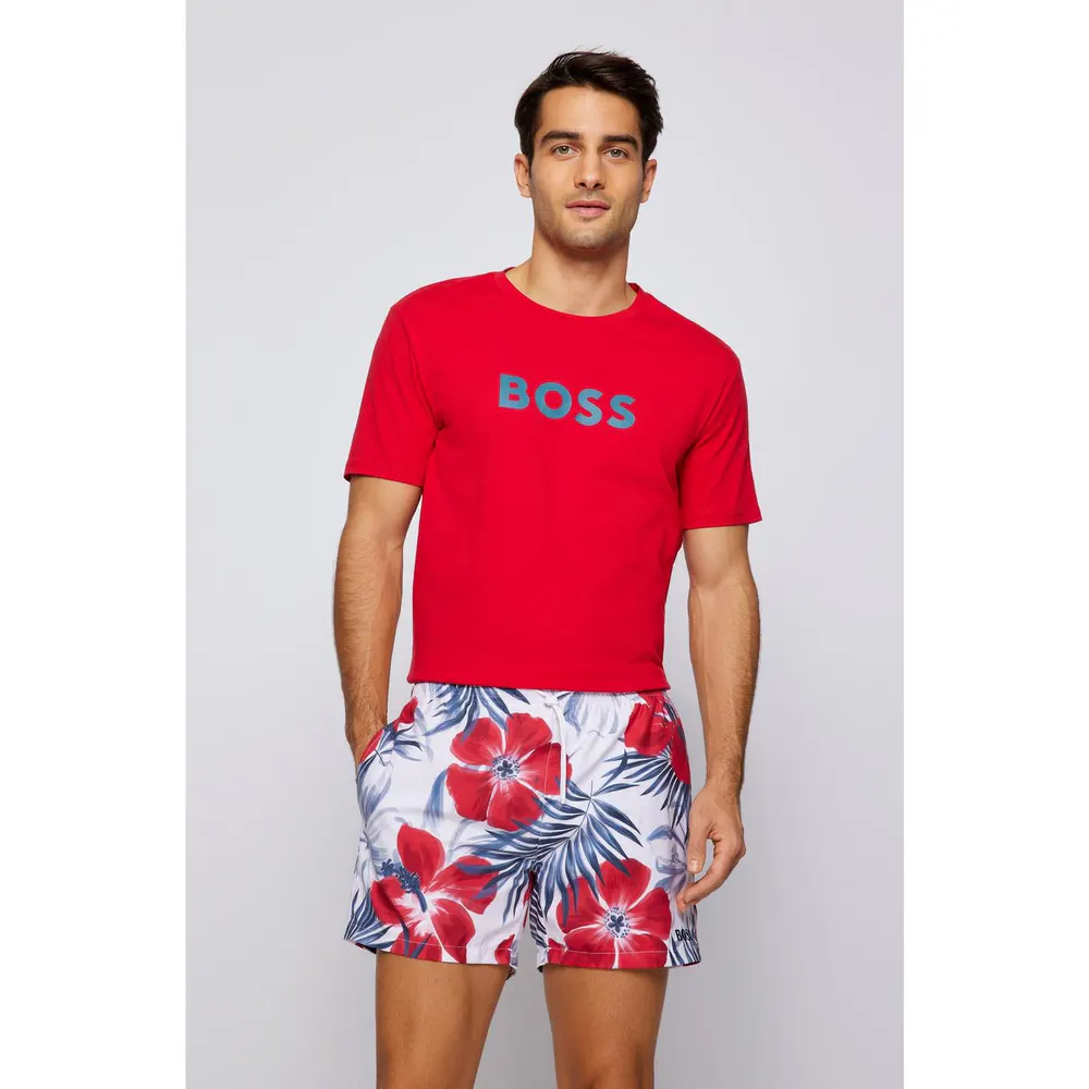 Boss Mens BOSS Bodywear Short Sleeve T-Shirt with Logo Print Detail detail 2