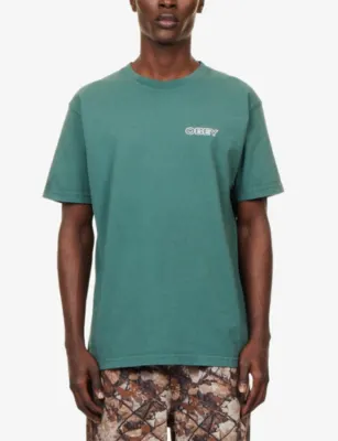 OBEY Ripple Graphic-Print Cotton T-Shirt detail 3