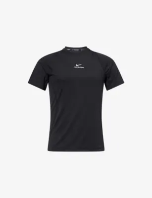 NIKE Pro Logo-Print Woven T-Shirt