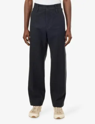 CRAIG GREEN Uniform Brushed Wool Trousers in GREY, additional product view 3