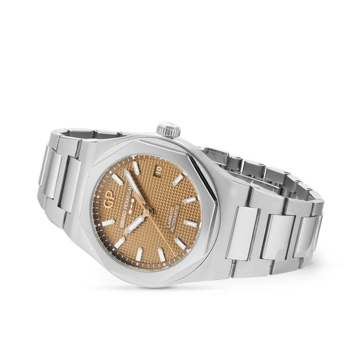 Girard Perregaux Laureato 38mm Unisex Watch in Brown, additional product view 2