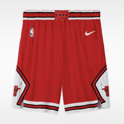 Nike Chicago Bulls Icon Edition Men's Nike NBA Swingman Shorts - University Red/White/White