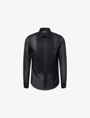 TOM FORD Slim-Fit Cotton-Voile Evening Shirt