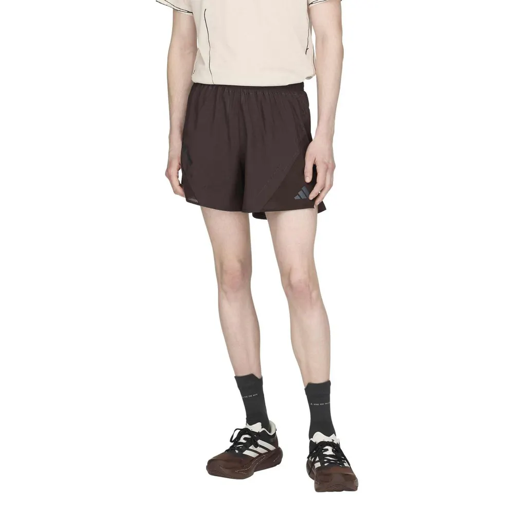 Adidas Originals x SFTM Mens 365 Running Shorts in Aurora Coffee, additional product view 3