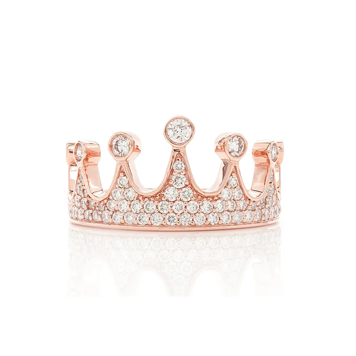 For Him Crown Diamond Ring in Rose Gold / Natural Diamond – Ring