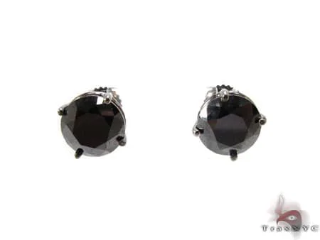 RINA - For Him FACTORY Custom Jewelry - Royal Black Diamond Earrings 5 10731 in Rose Gold – Earrings