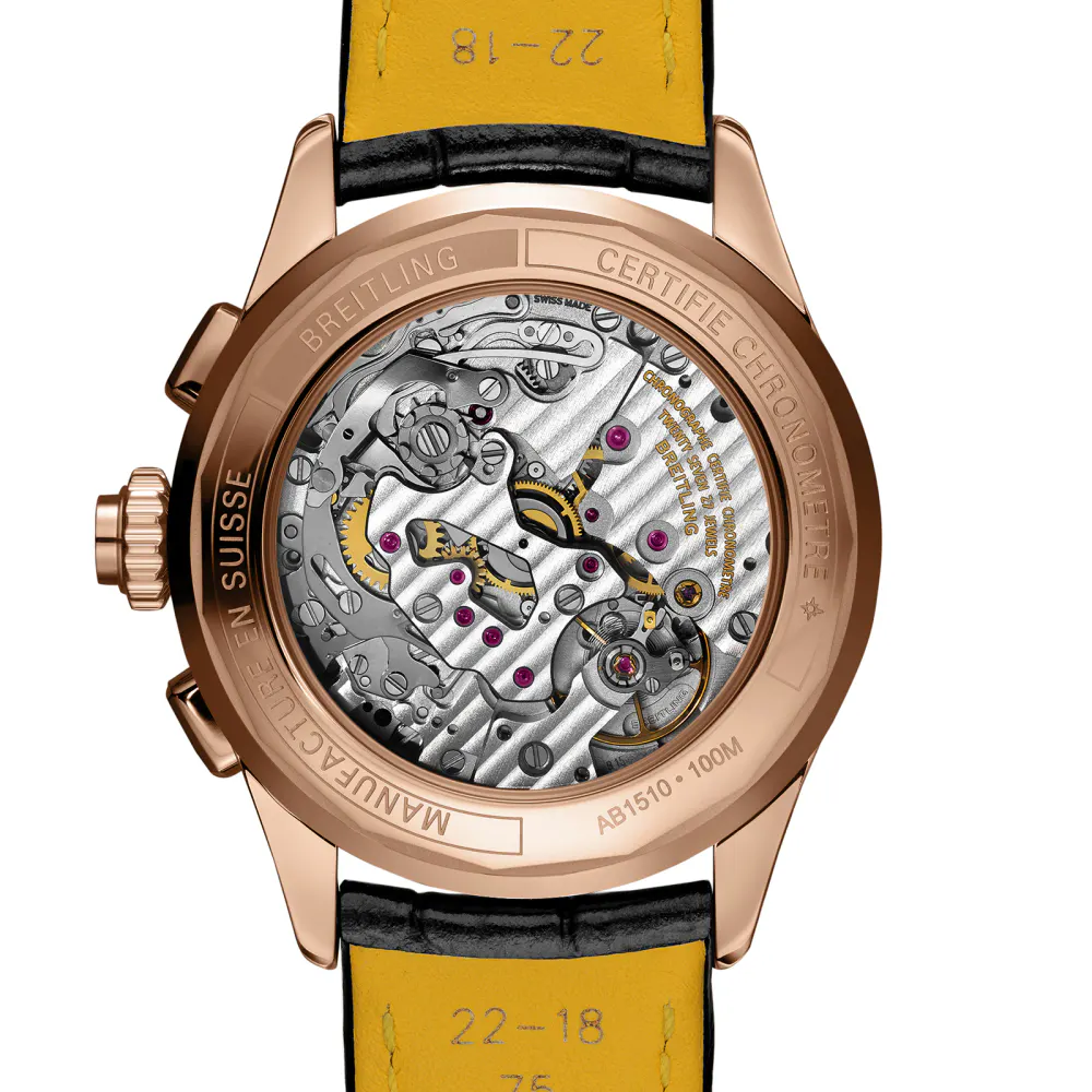 Breitling Premier B15 Duograph 42 18k Red Gold Watch detail 2
