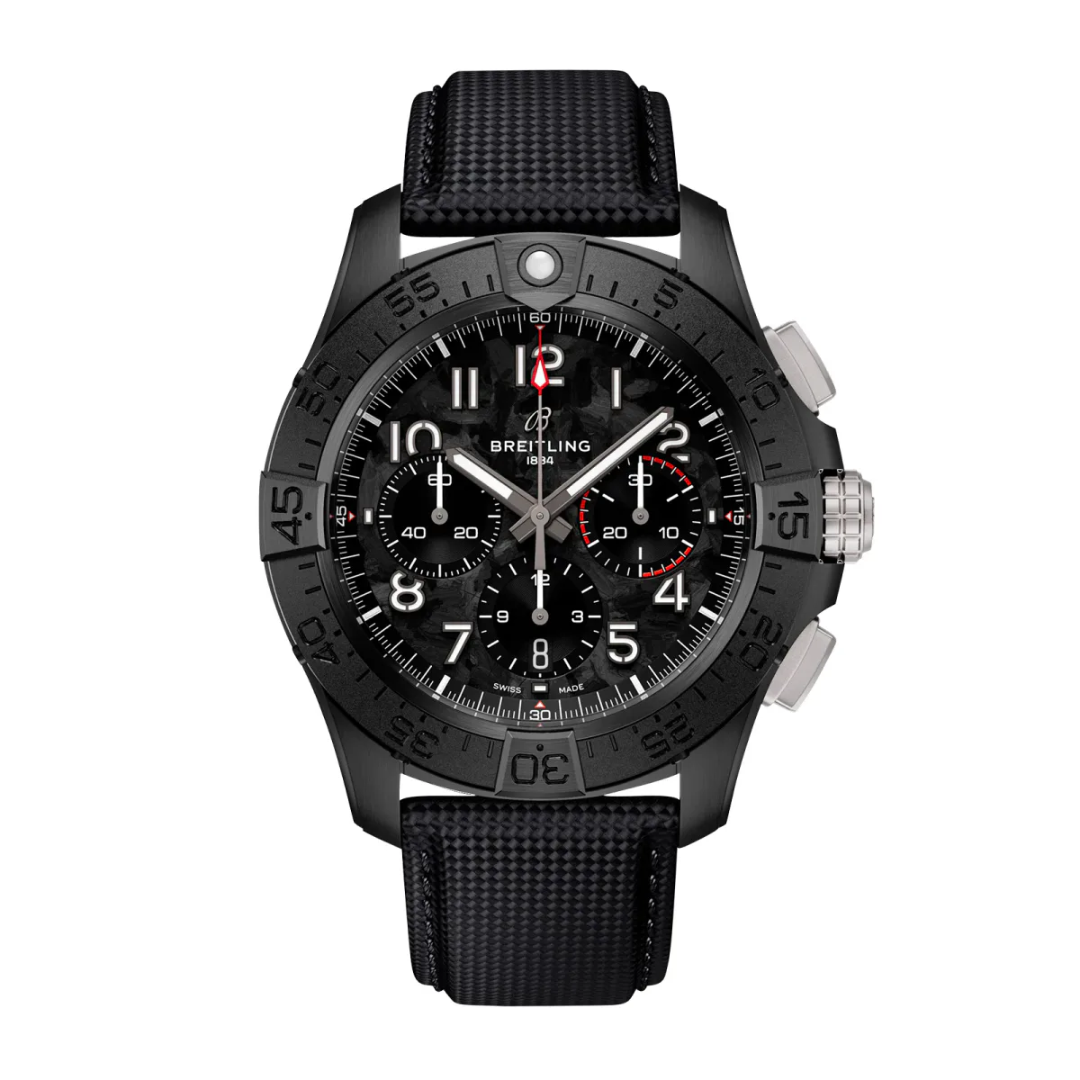 Breitling Avenger B01 Chronograph 44mm Night Mission Mens Watch Black