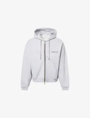 MKI MIYUKI-ZOKU Unifrom Logo-Print Cotton-Blend Hoody