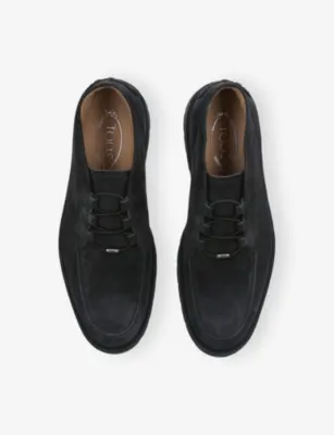 TODS Lace-Up Suede Desert Boots - EUR 45 / 11 UK MEN in BLACK, additional product view 2